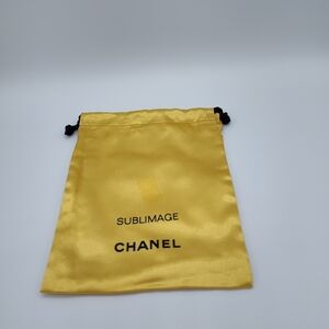 Authentic CHANEL Sublimage Gold Satin Drawstring Dust Bag Pouch – 6x8 Bag